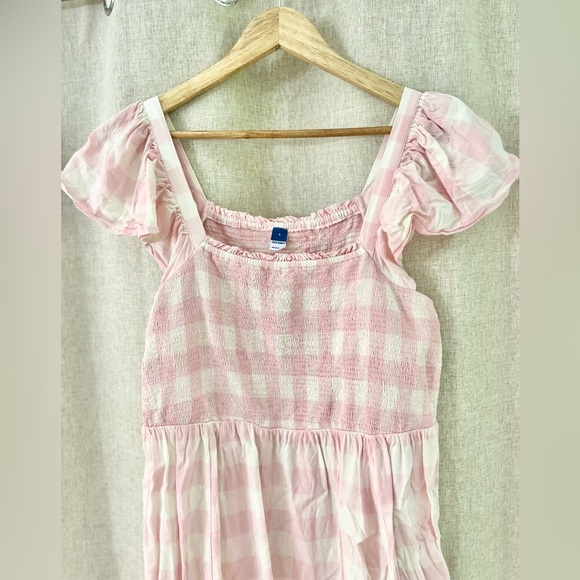 Fit & Flare Flutter-Sleeve Gingham Mini
Dress | Old Navy - Picture 4 of 5